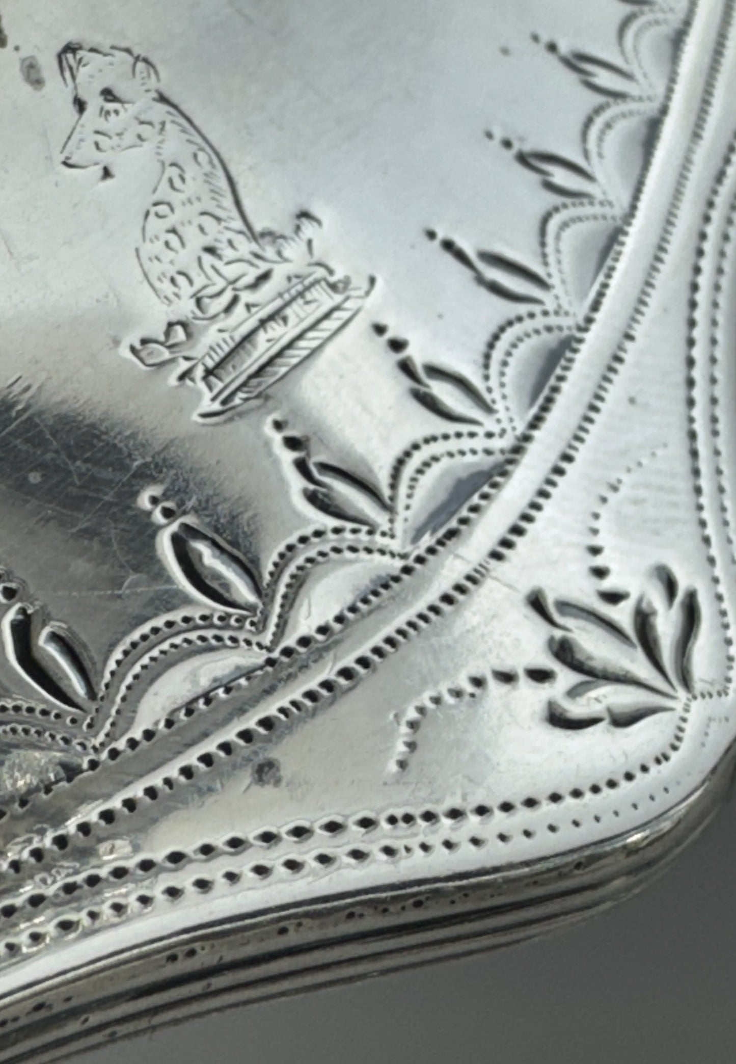 Lovely Antique English Georgian Sterling Silver Handled Basket 1790