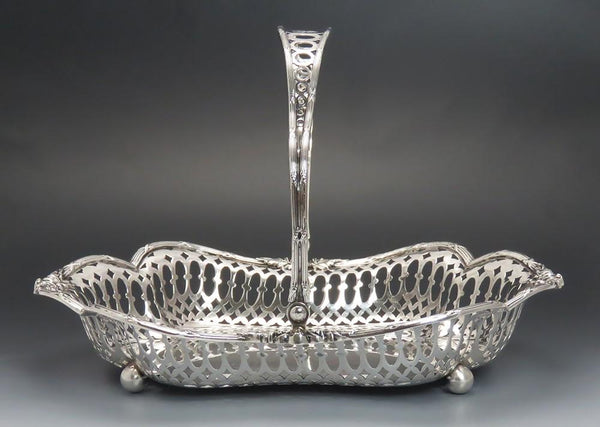 Fine Quality Sterling Silver JE Caldwell Pierced Decorative Basket