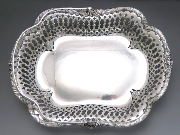 Fine Quality Sterling Silver JE Caldwell Pierced Decorative Basket