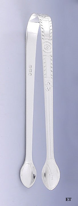 Antique 1809 English Georgian Bateman Sterling Silver Sugar Nips Tongs