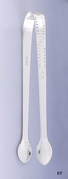 Antique 1809 English Georgian Bateman Sterling Silver Sugar Nips Tongs