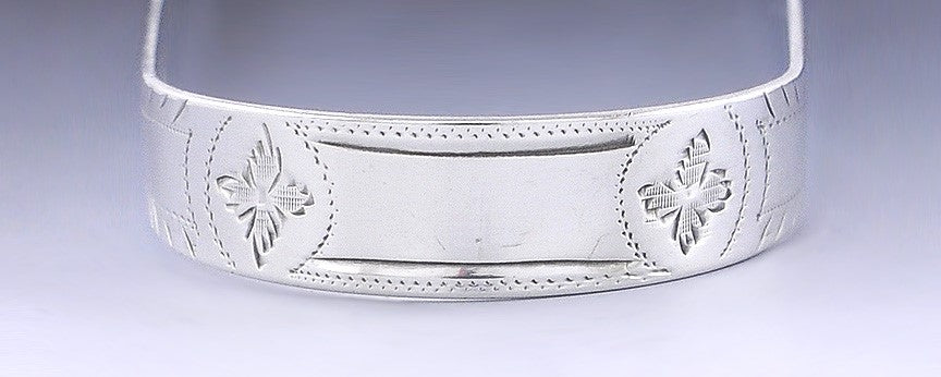 Antique 1809 English Georgian Bateman Sterling Silver Sugar Nips Tongs