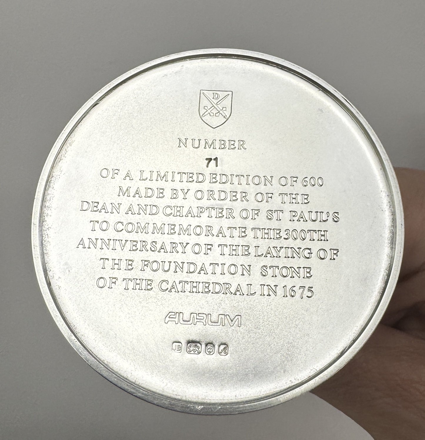 Superb English Sterling Silver Eagle Chalice 1975 St. Paul’s Cathedral
