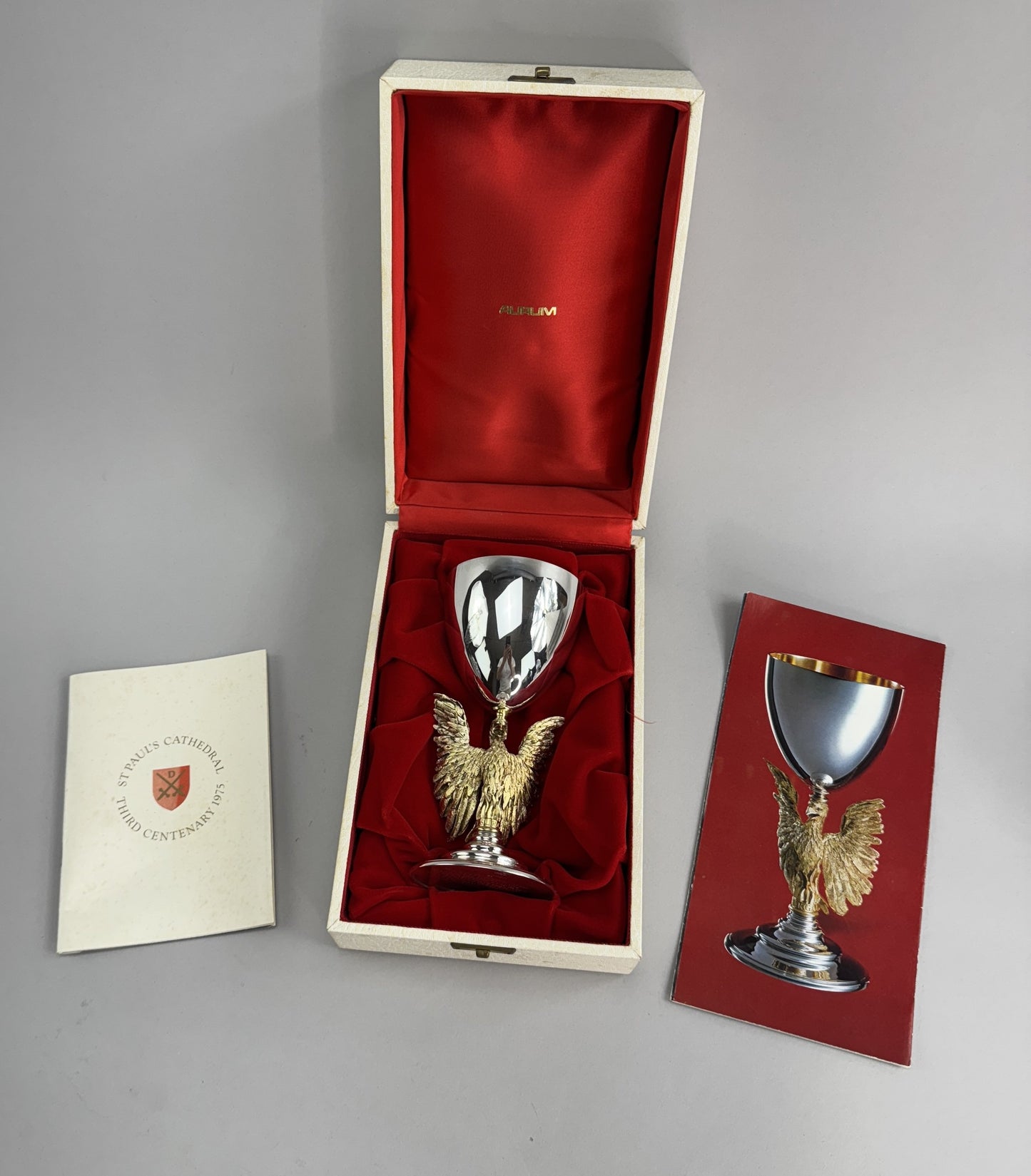 Superb English Sterling Silver Eagle Chalice 1975 St. Paul’s Cathedral
