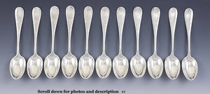 Antique c1875 American Gorham Sterling Silver Demitasse Spoons