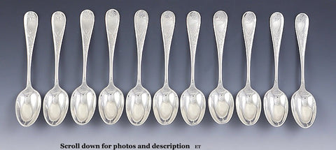 Antique c1875 American Gorham Sterling Silver Demitasse Spoons