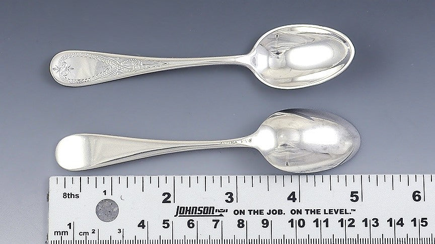 Antique c1875 American Gorham Sterling Silver Demitasse Spoons