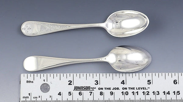 Antique c1875 American Gorham Sterling Silver Demitasse Spoons