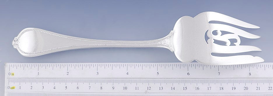 Fine Sterling Silver Towle Old Newbury 1900 Pierced Serving Fork 8 1/2"