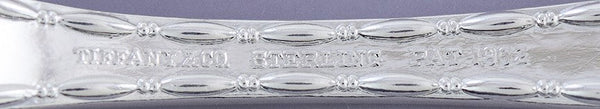 Great set 12 Tiffany & Co Sterling Silver Marquise 1902 Place Spoons