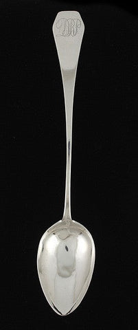 c1800 Antique Clement Beecher American Coin Silver Coffin End Spoon 9.5"