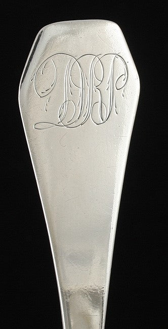 c1800 Antique Clement Beecher American Coin Silver Coffin End Spoon 9.5"
