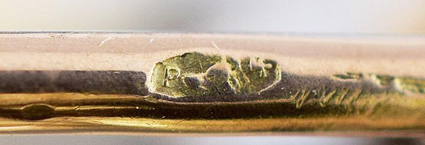 Early 1900s Artisan Austrian 14k Yellow Gold Diamond Leaf and Fly Pin Brooch