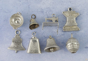 Vintage Sterling Charms Sewing Machine Bell System