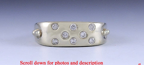 Stunning 14k Yellow Gold Brilliant Cut Diamond Ring Size 8.75