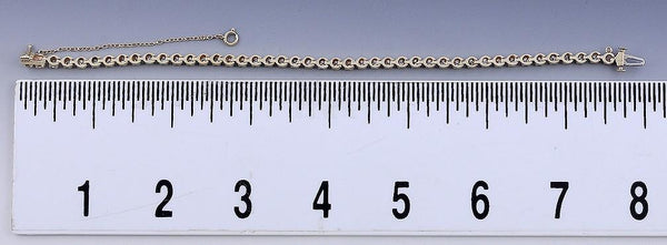 Wonderful Quality 14k Yellow Gold & ~2.7ct Diamond Tennis Bracelet