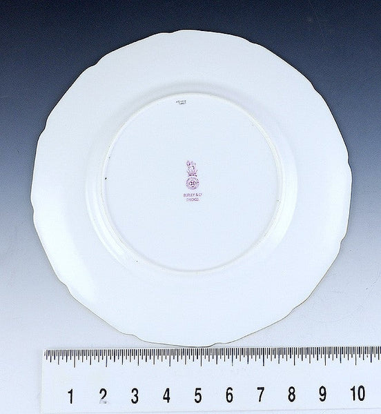 12 c1920 English Porcelain Royal Doulton Gilt Dinner Plates