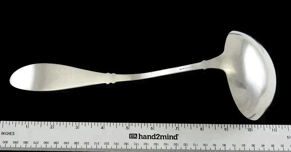 Antique Silver Plate Whiting New Honeysuckle 1874 Punch/Soup Ladle 11"