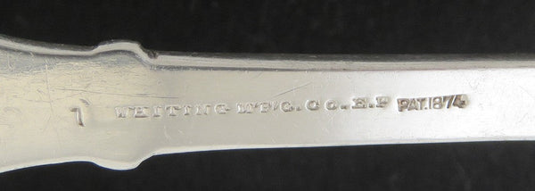 Antique Silver Plate Whiting New Honeysuckle 1874 Punch/Soup Ladle 11"