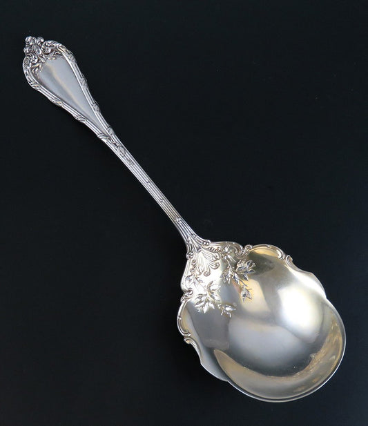 Antique Durgin Madame Royale 1897 Sterling Silver Serving Spoon 9" NO MONO