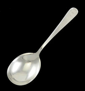 Antique c1930 Kirk Calvert Pattern Serving Spoon 9.5" C Monogram