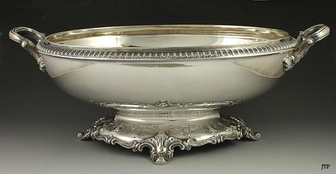 1852 William Gale American Coin Silver Centerpiece Bowl