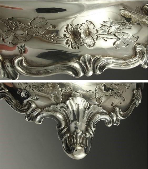 1852 William Gale American Coin Silver Centerpiece Bowl