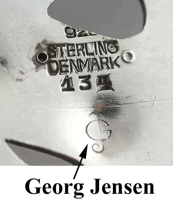 Vintage Georg Jensen Sterling Silver Bird Pin # 134 1920 - 1930's