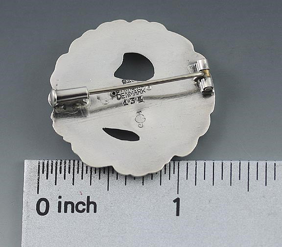 Vintage Georg Jensen Sterling Silver Bird Pin # 134 1920 - 1930's