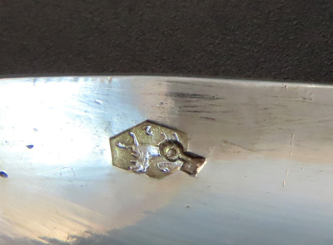 Nice 1904 Dutch 833 Silver Figural Hope Woman Anchor Chatelaine Spoon 7"