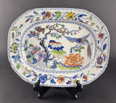 Fine c1815 English Georgian Davenport Flying Bird Meat Fish Serving Platter