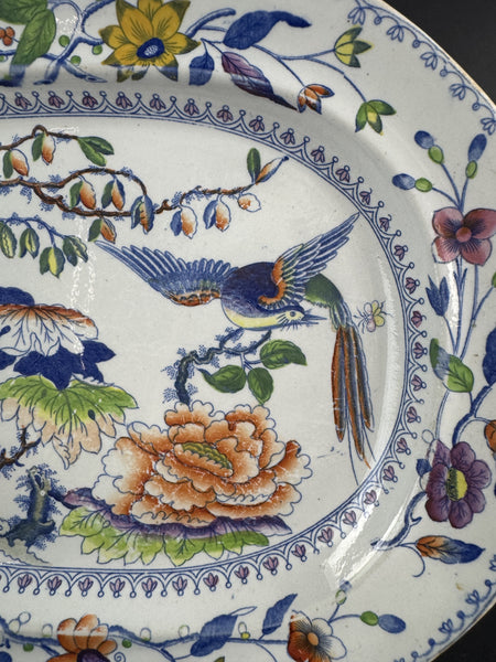 Fine c1815 English Georgian Davenport Flying Bird Meat Fish Serving Platter