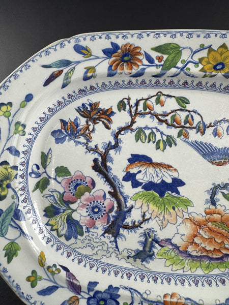 Fine c1815 English Georgian Davenport Flying Bird Meat Fish Serving Platter