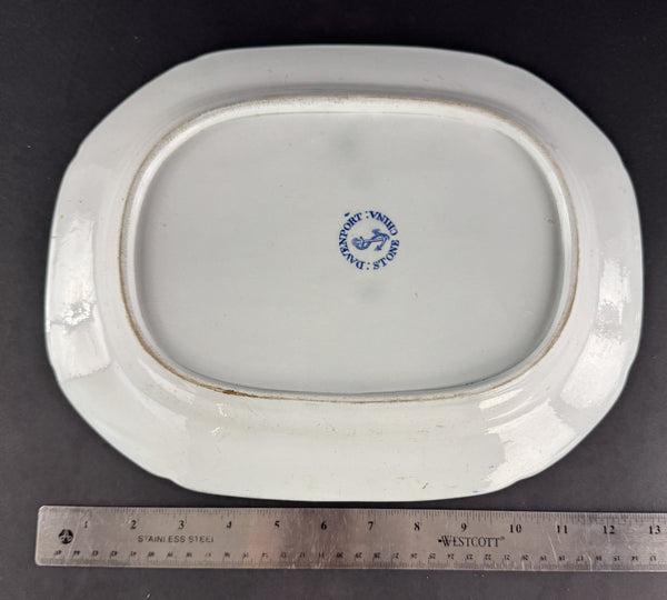 Fine c1815 English Georgian Davenport Flying Bird Meat Fish Serving Platter