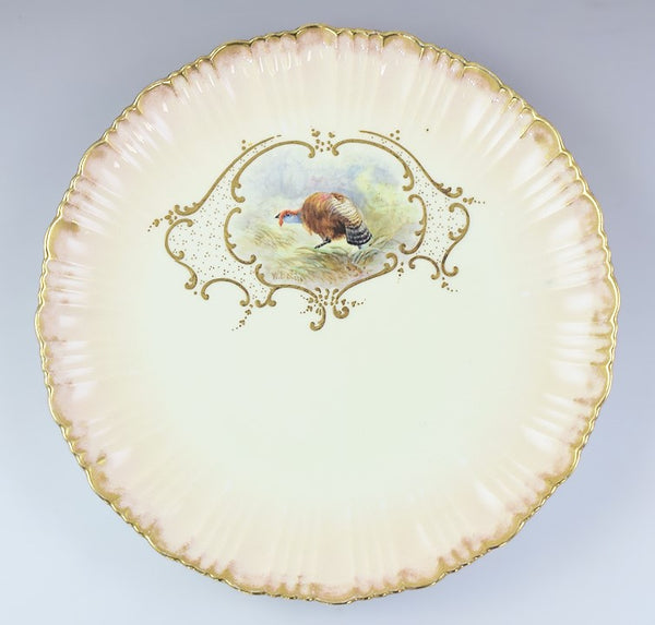 12 Bodley Hand Painted Game Bird Porcelain Plates