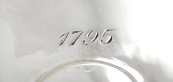 Antique 1795 Georgian English Sterling Silver Pierced Fish Slice Knife Server