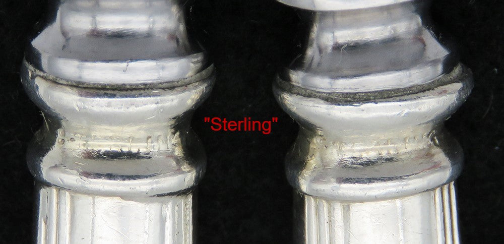 Handsome Sterling Silver Fruit Knives Set 7 Durgin New Standish Stainless Blades