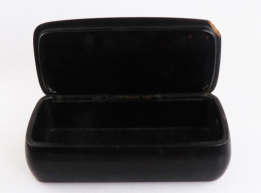 c1890 Classical Russian Lacquer Paper Mache Wagon Genre Scene Box