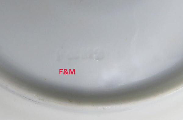 Stunning Set 9 Antique Fischer Mieg Cobalt Gold Teacups Chocolate Cups Saucers