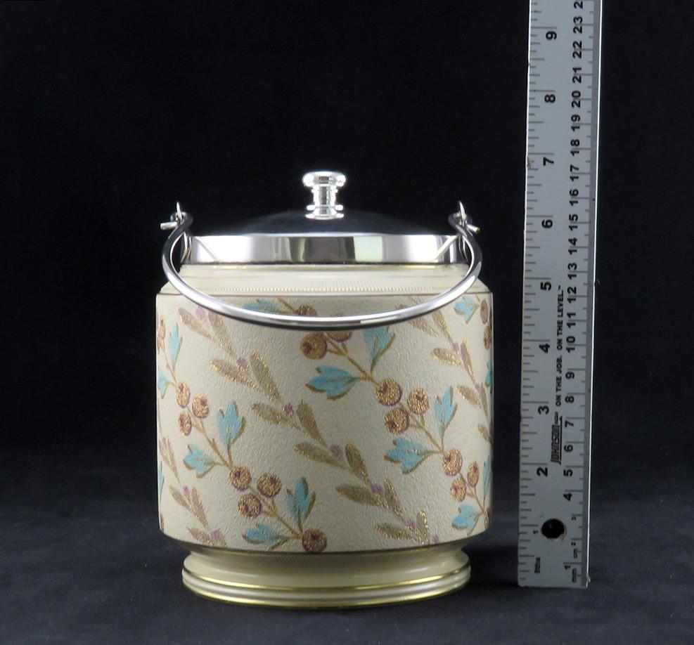 c1890 Taylor Tunnicliffe Co Hand Painted Floral Porcelain Biscuit Barrel Jar