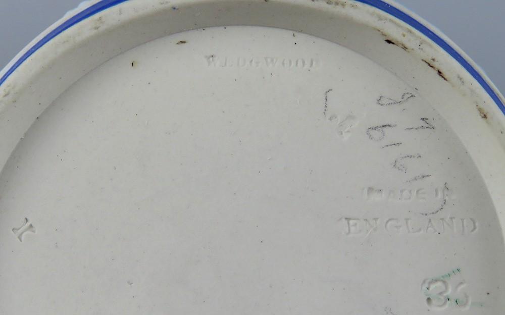 Lovely VTG Wedgwood Blue White Jasperware Creamer Milk Pitcher Jug