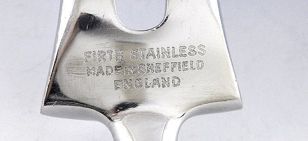Large Georgian English Sterling Silver Carving Fork Knife Set