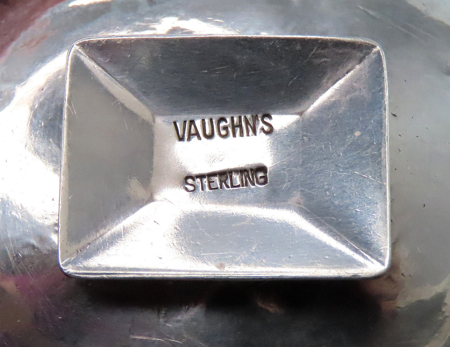 Cool Small Vaughns Cowboy Boots Sterling Silver Oval Ashtray