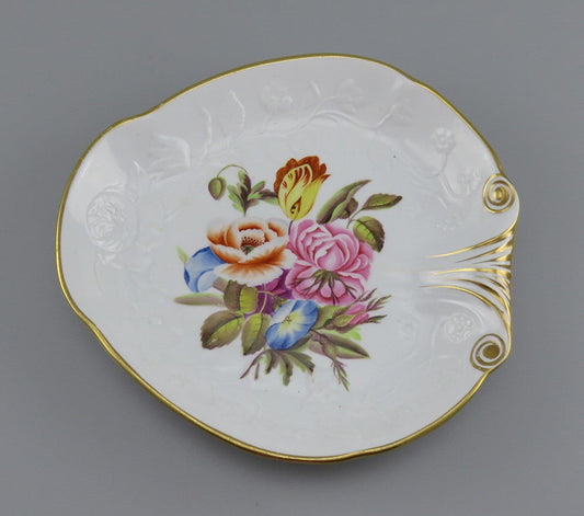 Antique c1810 English Porcleain Gilded Flower Bowl Flight Barr