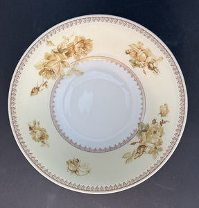 Antique Hermann Ohme Silesia Old Ivory Porcelain #200 Round 9.5" Serving Bowl