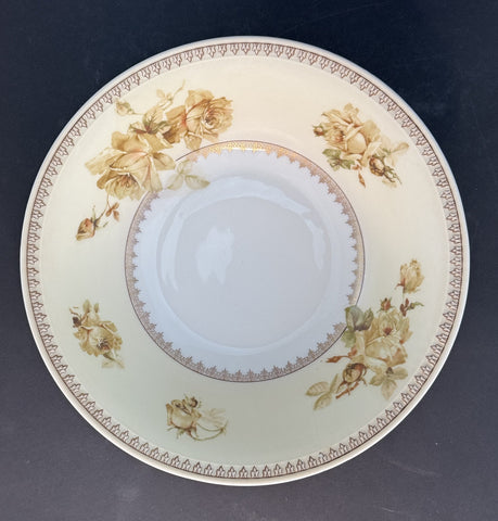 Antique Hermann Ohme Silesia Old Ivory Porcelain #200 Round 9.5" Serving Bowl