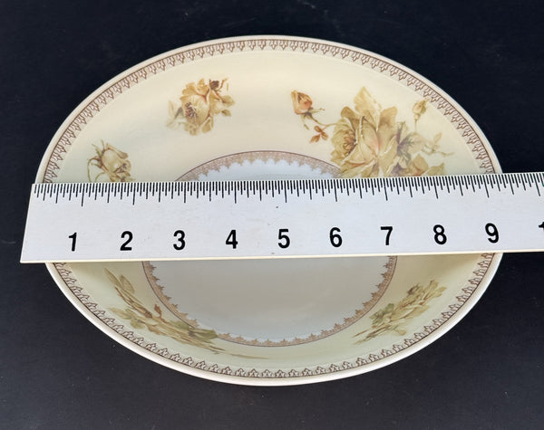 Antique Hermann Ohme Silesia Old Ivory Porcelain #200 Round 9.5" Serving Bowl