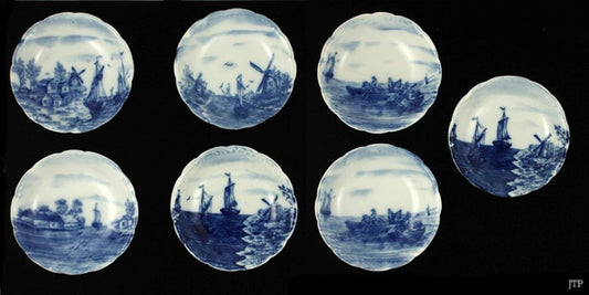 7 Quality Antique Porcelain Fruit Dessert Bowls