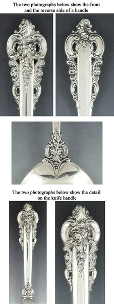 81pc Wallace Grande Baroque Sterling Silver Flatware Set Serves 12