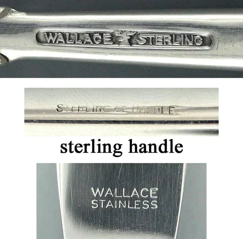 81pc Wallace Grande Baroque Sterling Silver Flatware Set Serves 12